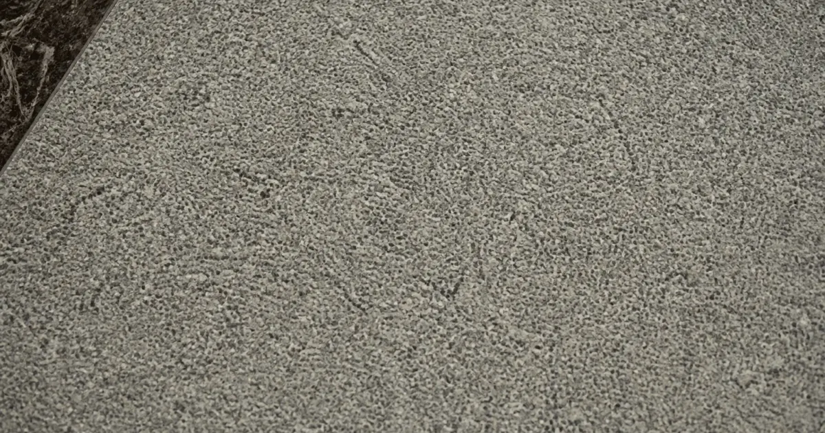 Surface de beton desactive grise posee au sol vue de haut