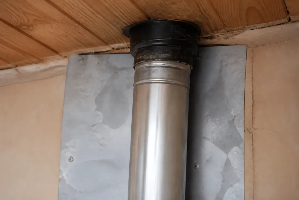 Plaque protection thermique mal installee sans espace air
