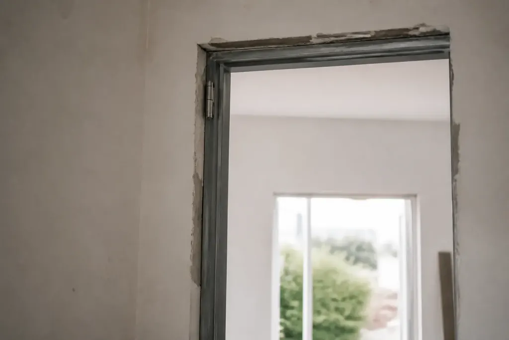 Encadrement mur mesures largeur hauteur charniere visible